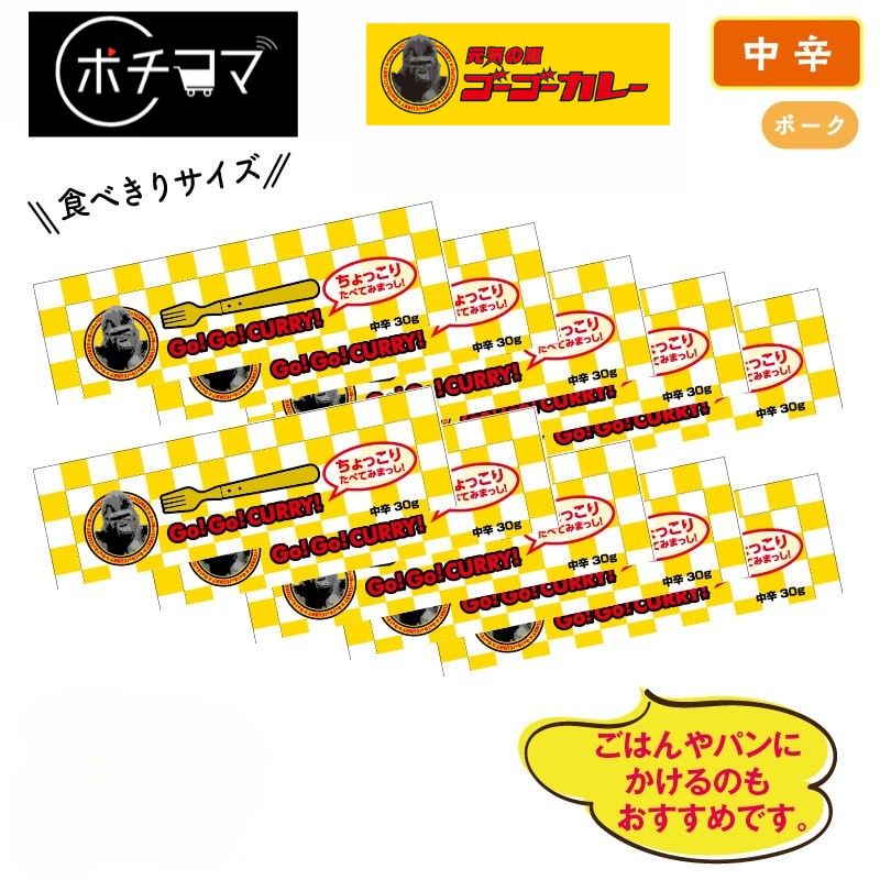 ゴーゴーカレー スティックタイプ 10本入り|30g×10・温め不要・常温ストック可
