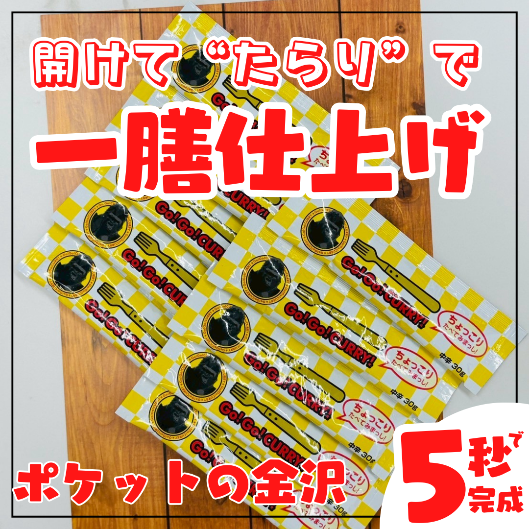 ゴーゴーカレー スティックタイプ 10本入り｜30g×10・温め不要・常温ストック可